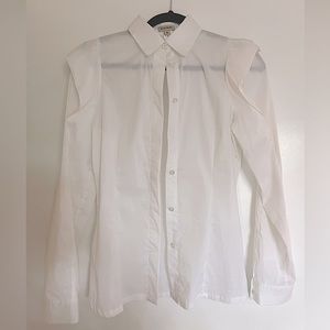 White collared button up